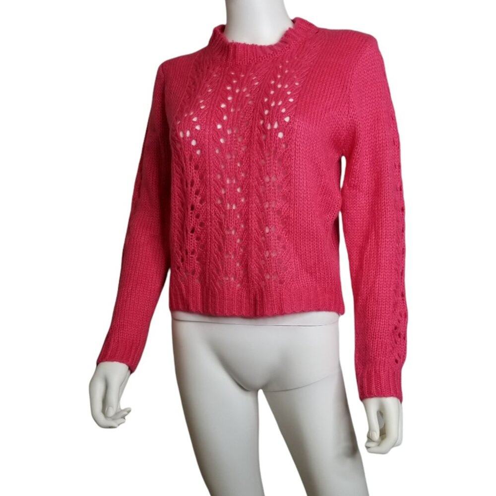 Women's Pink Knit Sweater by Woven Heart NEW - Picture 8 of 8